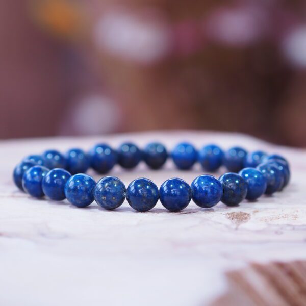 Bracelet Lapis-Lazuli perles 8 mm