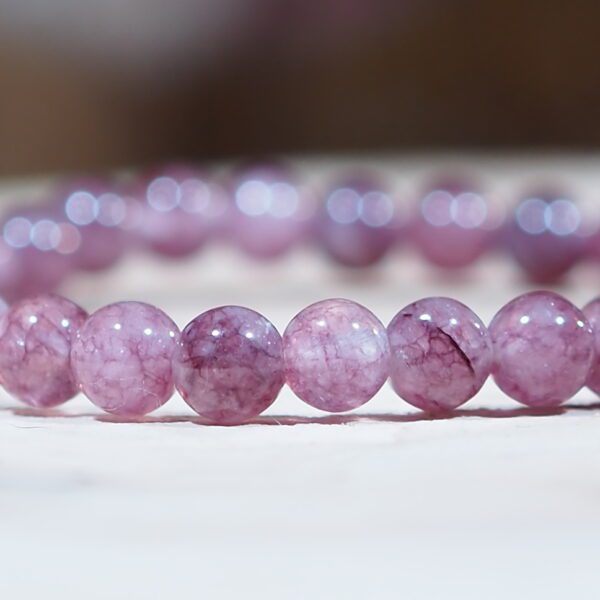 Bracelet Lépidolite perles 6 mm – Image 3