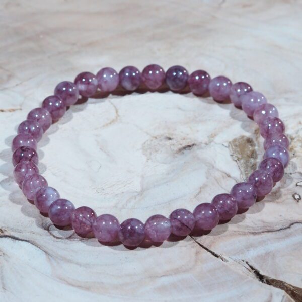 Bracelet Lépidolite perles 6 mm – Image 4