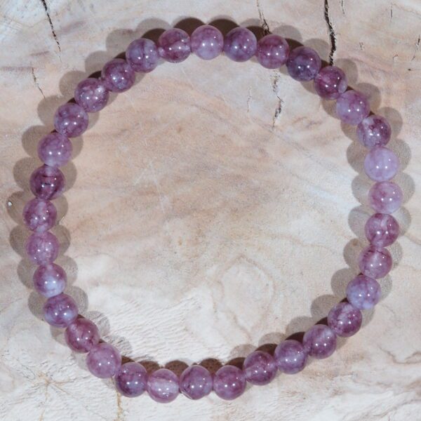 Bracelet Lépidolite perles 6 mm – Image 5