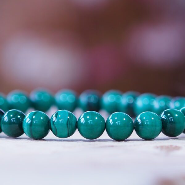 Bracelet Malachite perles 6 mm – Image 5