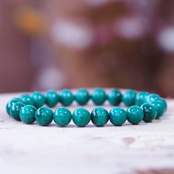 Bracelet Malachite perles 8 mm