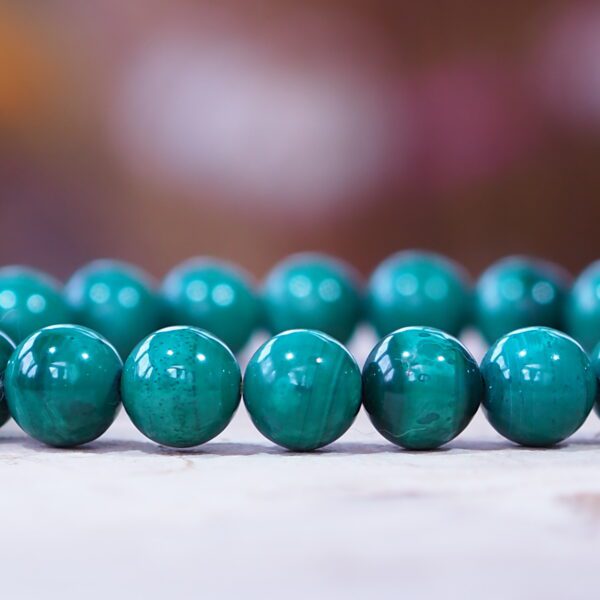 Bracelet Malachite perles 8 mm – Image 3