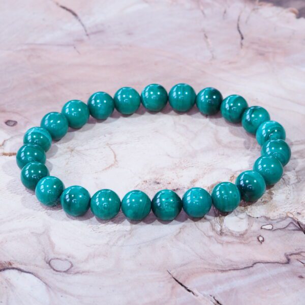 Bracelet Malachite perles 8 mm – Image 4