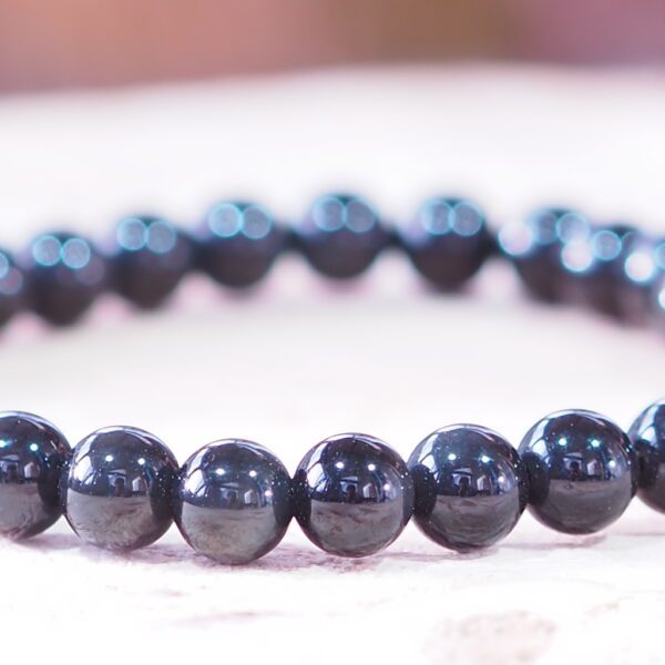 Bracelet Obsidienne perles 6 mm – Image 3