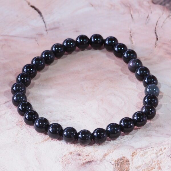 Bracelet Obsidienne perles 6 mm – Image 4