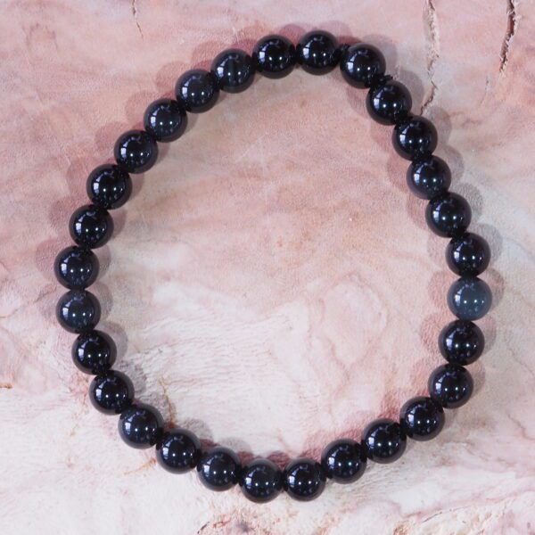 Bracelet Obsidienne perles 6 mm – Image 5