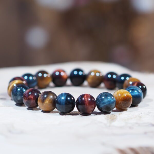 Œil Tigre - Bœuf - Faucon perles 12 mm