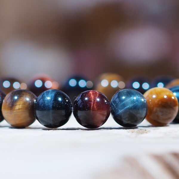 Œil Tigre - Bœuf - Faucon perles 12 mm – Image 3