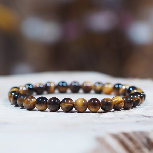 Œil de Tigre perles 6 mm Qualité A