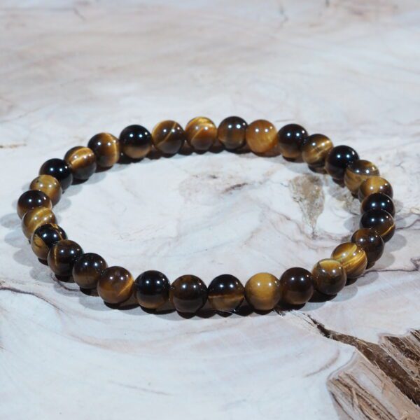 Œil de Tigre perles 6 mm Qualité A – Image 4