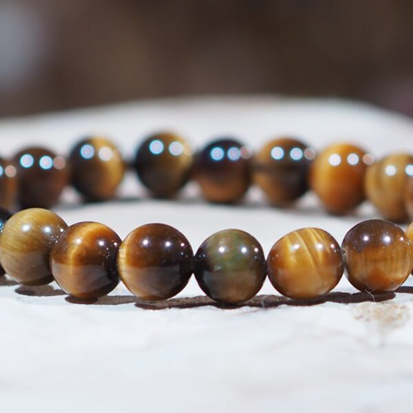 Bracelet Œil de Tigre perles 8 mm – Image 3