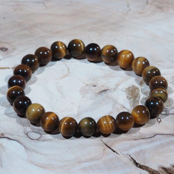 Bracelet Œil de Tigre perles 8 mm – Image 4