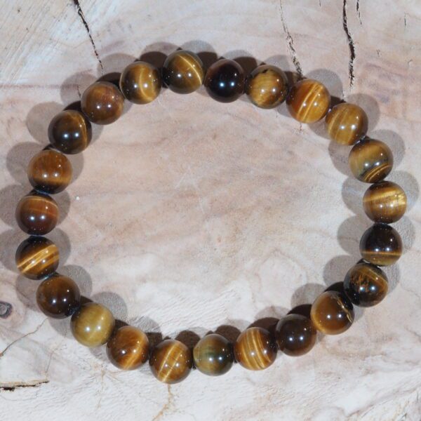 Bracelet Œil de Tigre perles 8 mm – Image 5