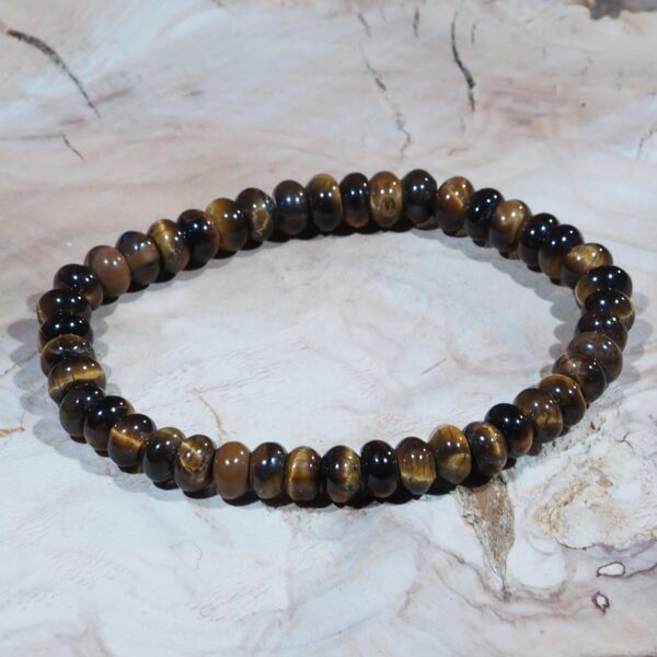 Bracelet Œil de Tigre perles 5 mm ovales – Image 4