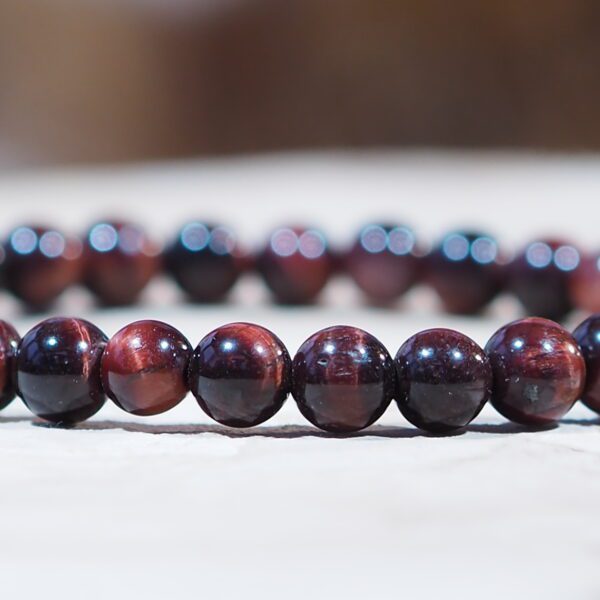 Bracelet Œil de Taureau perles 6 mm – Image 3