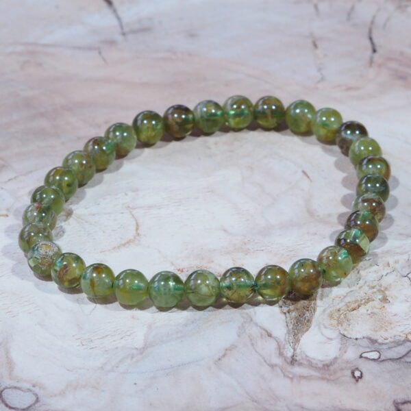 Bracelet Péridot perles 6 mm – Image 4