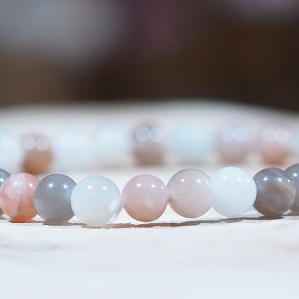 Pierre de Lune Orangée perles 6 mm – Image 3
