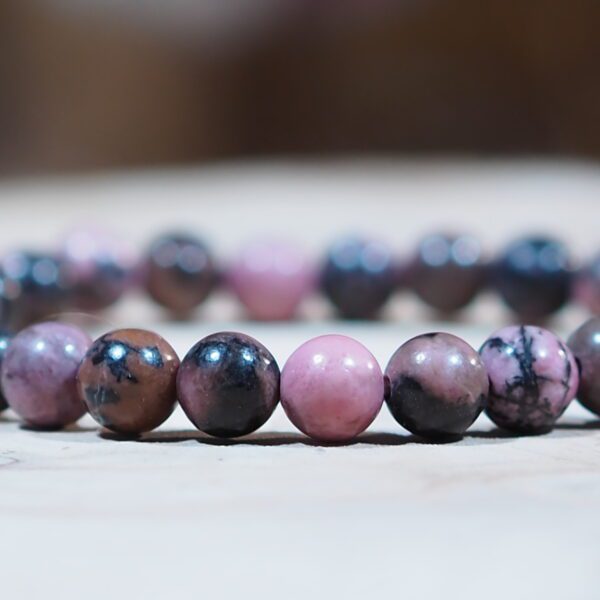 Bracelet Rhodonite perles 6 mm – Image 3