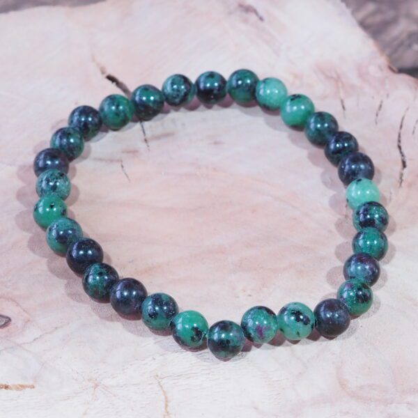 Bracelet Rubis Zoïsite perles 6 mm – Image 4