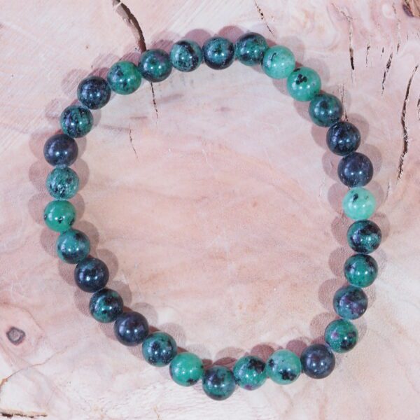Bracelet Rubis Zoïsite perles 6 mm – Image 5