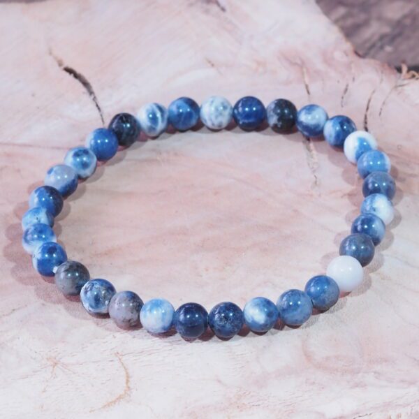 Bracelet Sodalite claire perles 6 mm – Image 4