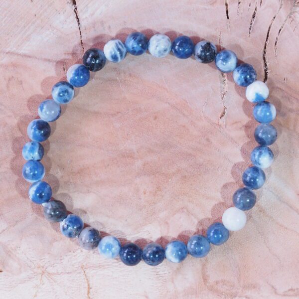 Bracelet Sodalite claire perles 6 mm – Image 5
